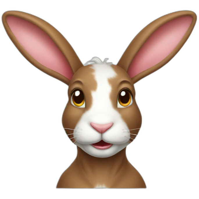 rabbit on a bull emoji