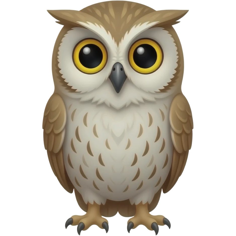 Japanese anime style Owl emoji