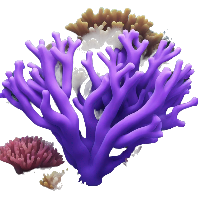 purple coral reef emoji