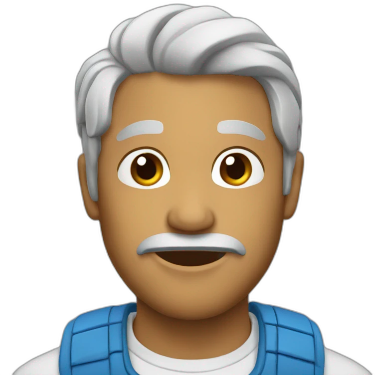 Amigo blanco emoji