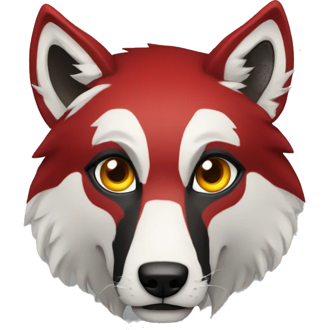 Lobo ojos rojos emoji
