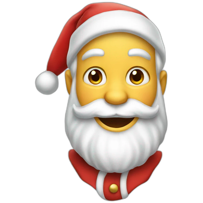 smiling santa claus emoji