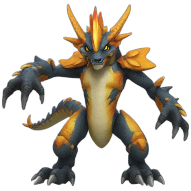 unicon-greymon-rainbow emoji