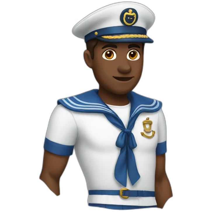 Blue sailor emoji