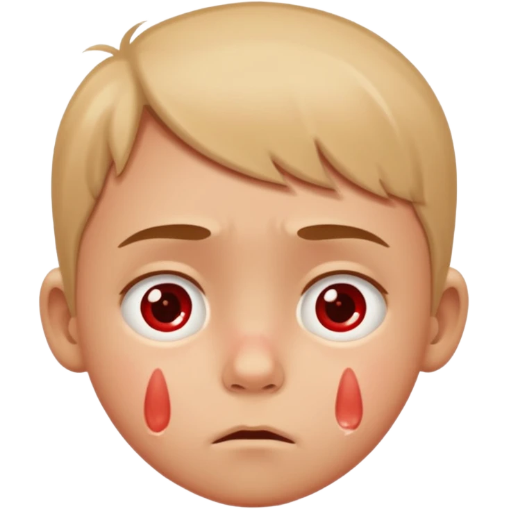 Sniffling snotty face emoji