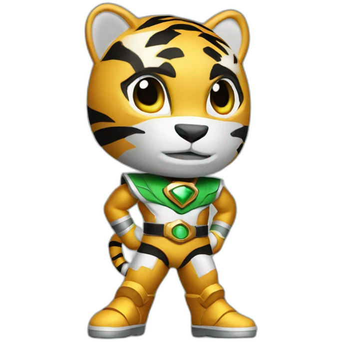 tiger Power ranger full body emoji