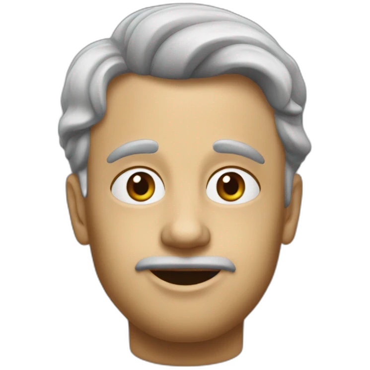 Serge buvant des smarties emoji