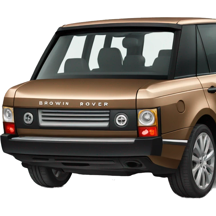brown Range Rover car emoji
