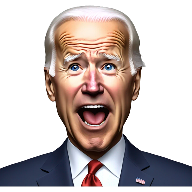 Joe Biden screams “stop the war” emoji