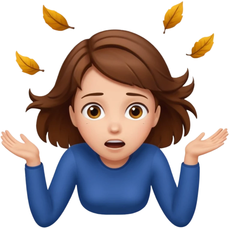 Falling girl emoji