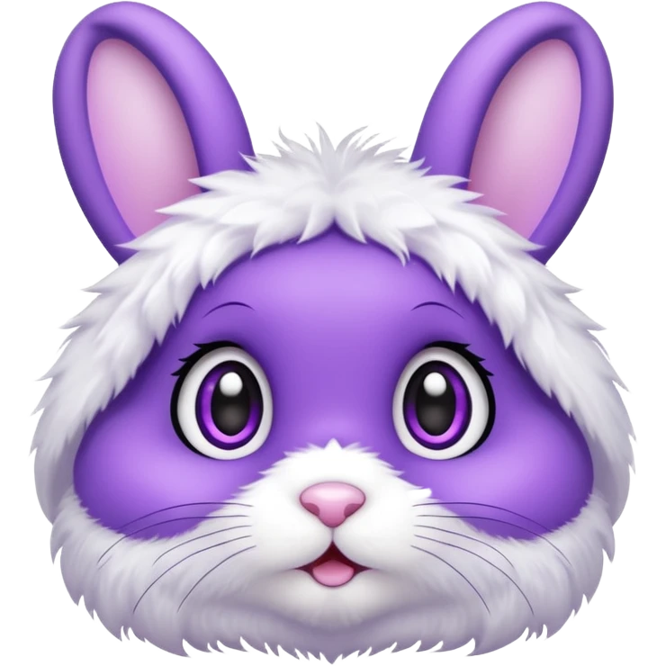 Cute purple bunny emoji