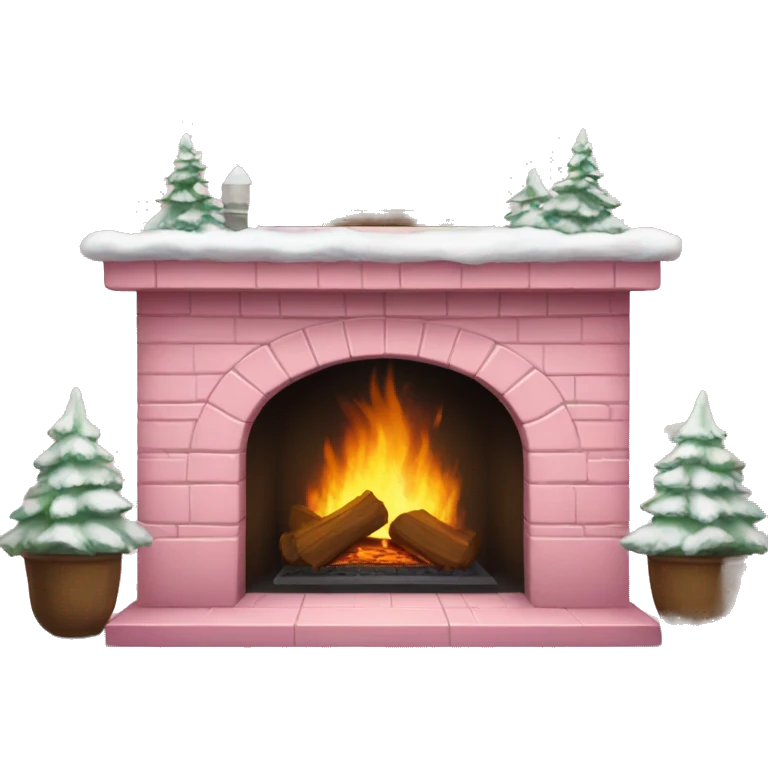 Winter Pink FirePlace emoji