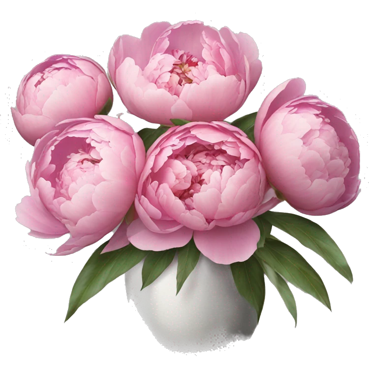 peonies ￼ emoji