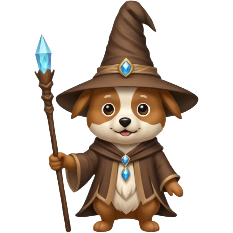 Dog wizard emoji
