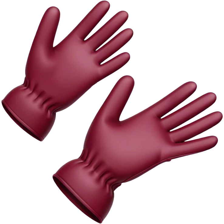 burgundy gloves emoji