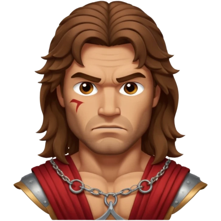 Spartacus with long hair emoji