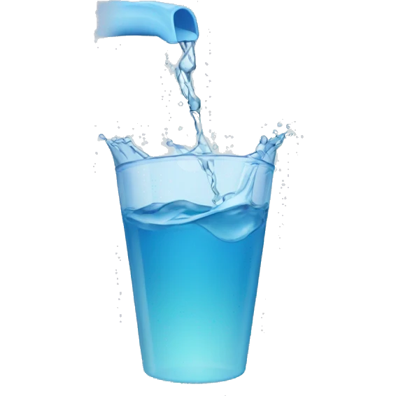pouring water emoji