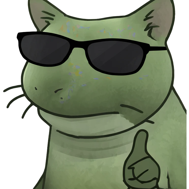 Cat with sunglasses emoji