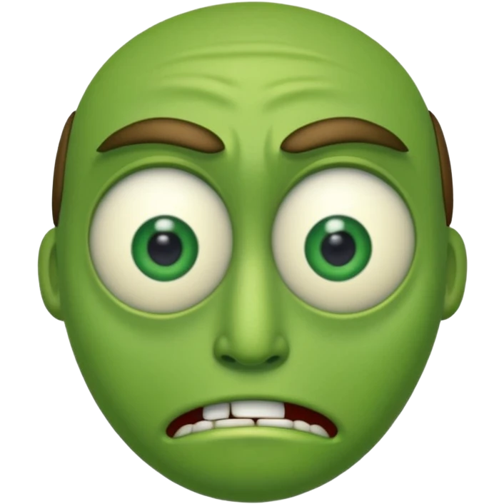 Nervous Mike wozowski  emoji