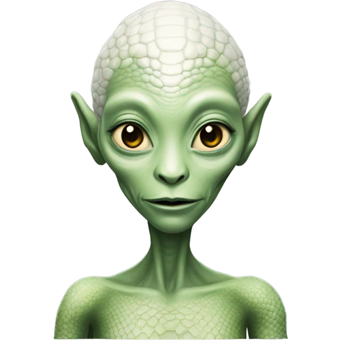 a Reptilian alien white woman, full body emoji