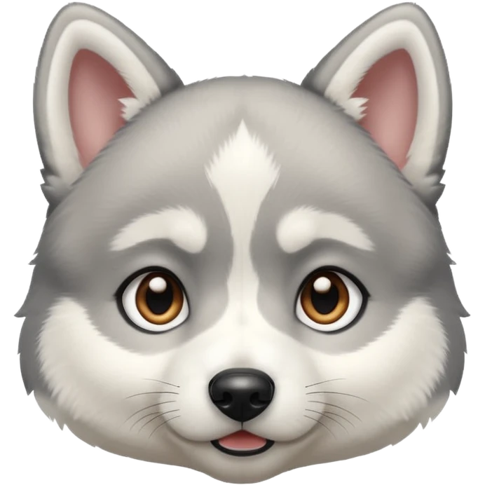 a husky puppy emoji