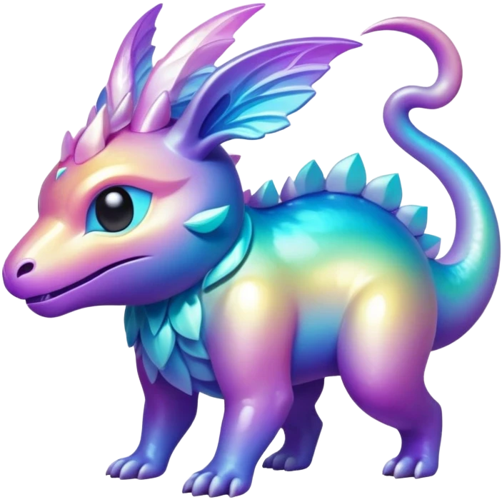Epic divine complex detailed iridescent gradients aesthetic-scenery-Fakémon-creature emoji
