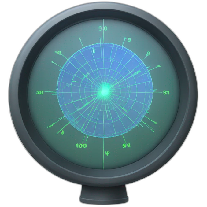 Radar display emoji