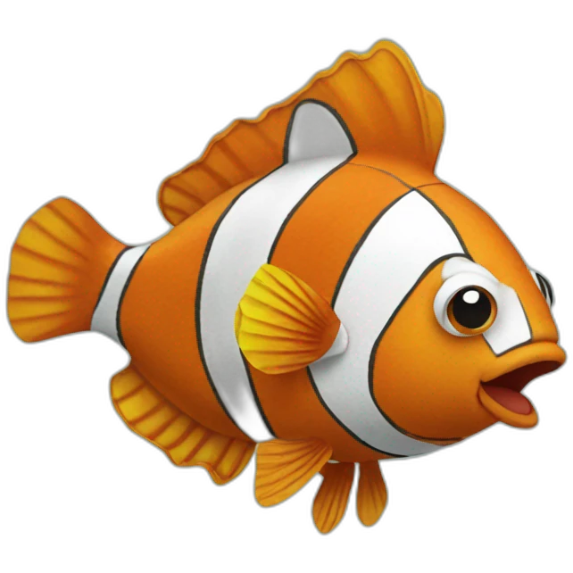paper-clown-fish emoji