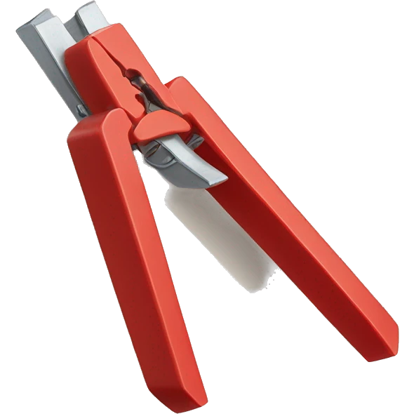 Realistic red plastic  clothespin emoji