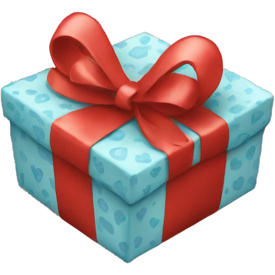 gift with heart pattern emoji