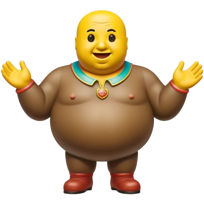 Cinematic Realistic Botero Sculpture Pop Culture Emoji, featuring an exaggerated, whimsical portrayal inspired by the famed sculptor rendered with dynamic textures and vibrant, artistic lighting. emoji