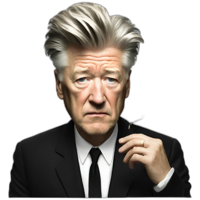 David Lynch smoking cigarettes emoji