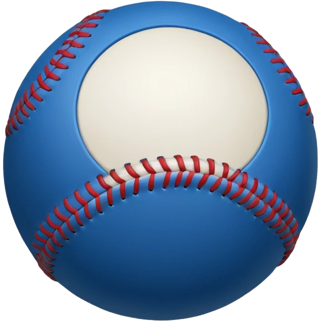blue baseball ball emoji