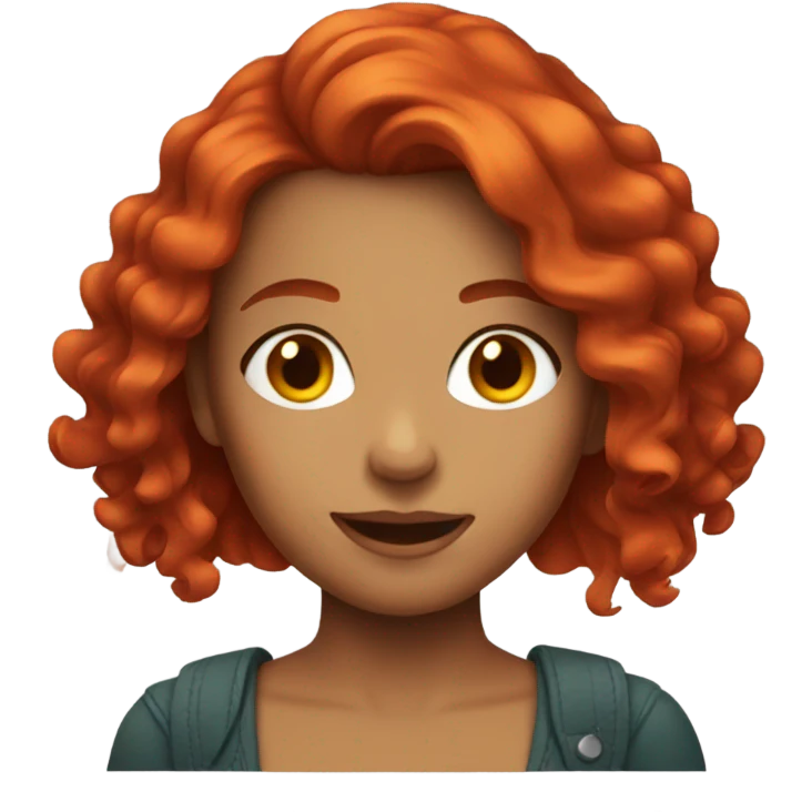 Girl with red hair  emoji