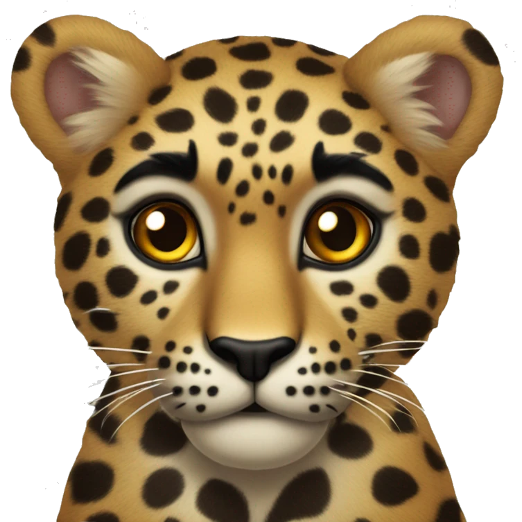 Corazón con manchas de leopardo emoji