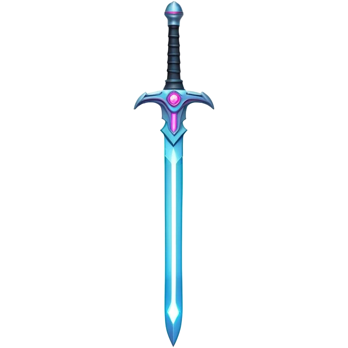 Clash of Clans aesthetic: Cinematic heroic Laser halo Sword Emoji, rendered in a 3D vector-style similar to standard emojis with minimal shading and bold, simplified shapes. A compact, vibrant energy blade with a neon-hued, glowing edge and futuristic hilt, softly glowing with a radiant cosmic charm. Simplified yet unmistakably iconic, highly detailed and consistent, glowing with a soft pulsating brilliance and high shine. Stylized with a touch of interstellar elegance and a soft glowing outline, capturing the essence of a legendary energy blade with a friendly, playful manner! emoji