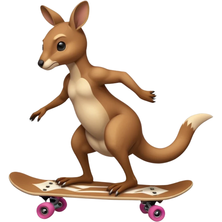 Kangaroo Skateboard  emoji