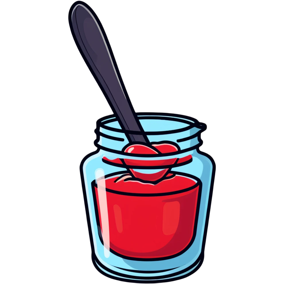 a spoonful of jelly emoji