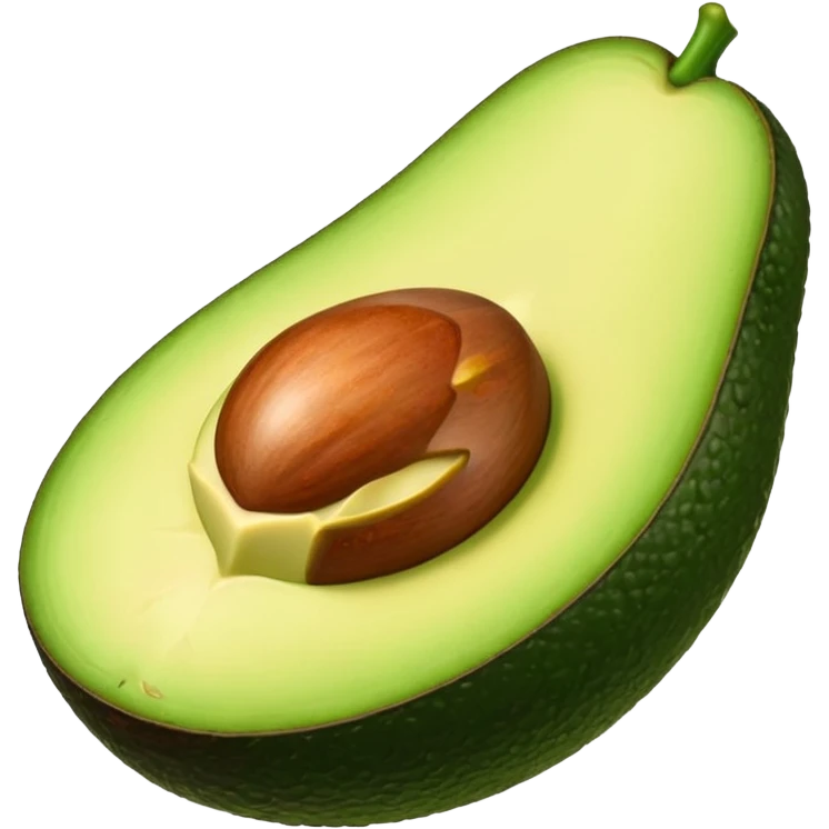 Avocado with tasty lips emoji