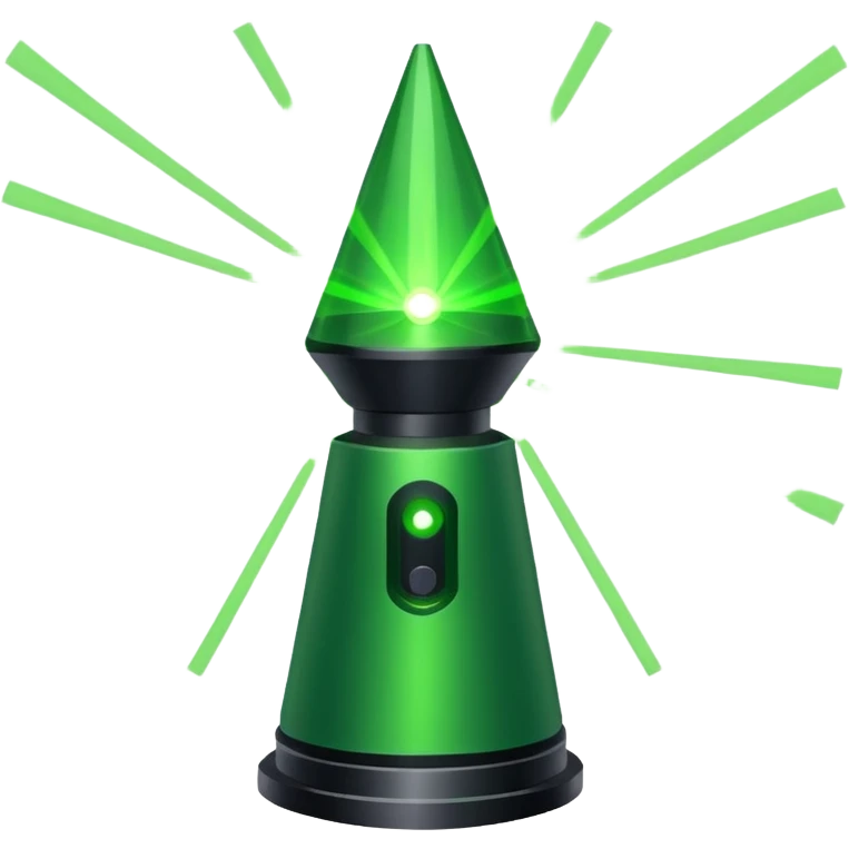 green laser emoji