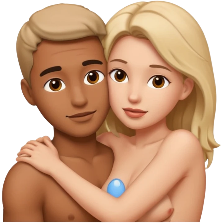 Homem e mulher fazendo amor sem roupa totalmente explícito  emoji
