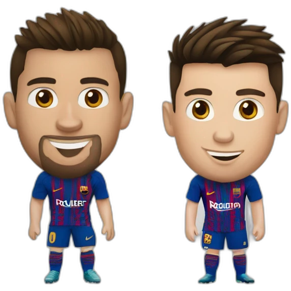 Ronaldo et Messi emoji