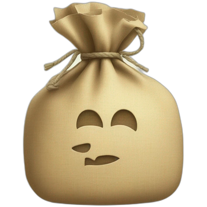 Una rata con una bolsa de dinero en la espalda  emoji