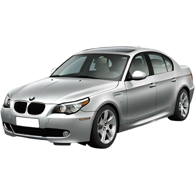 BMW e60 530d silver with gold disks  emoji