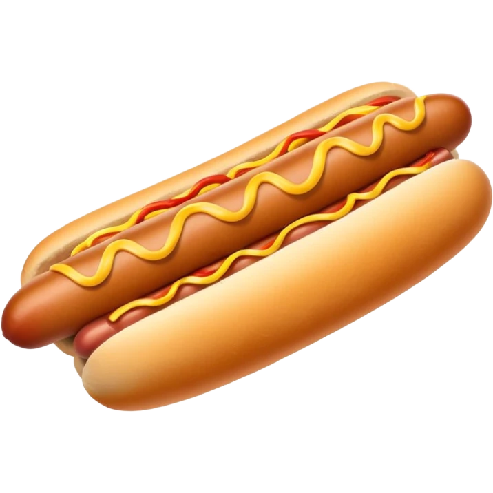 hot dog, simple and recognizable emoji
