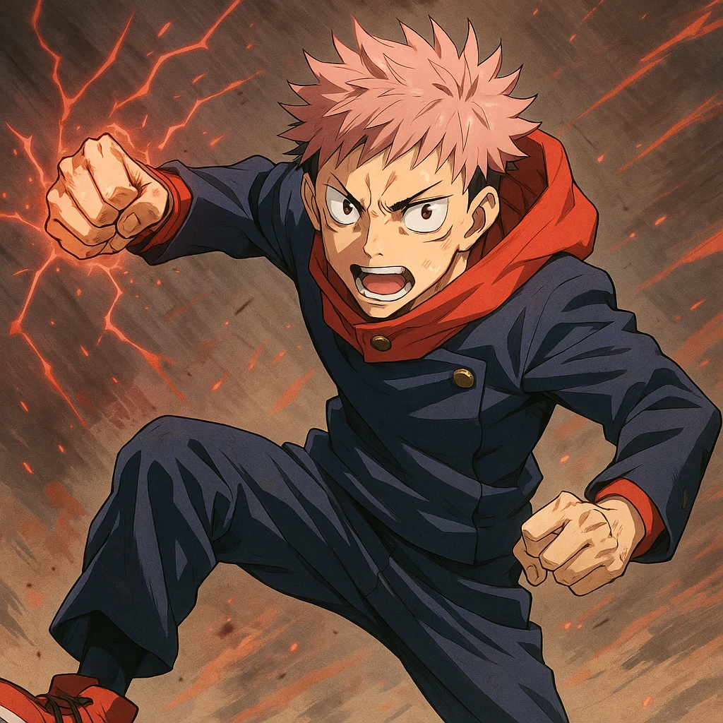 Jujutsu Kaisen character in anime style, dynamic pose emoji