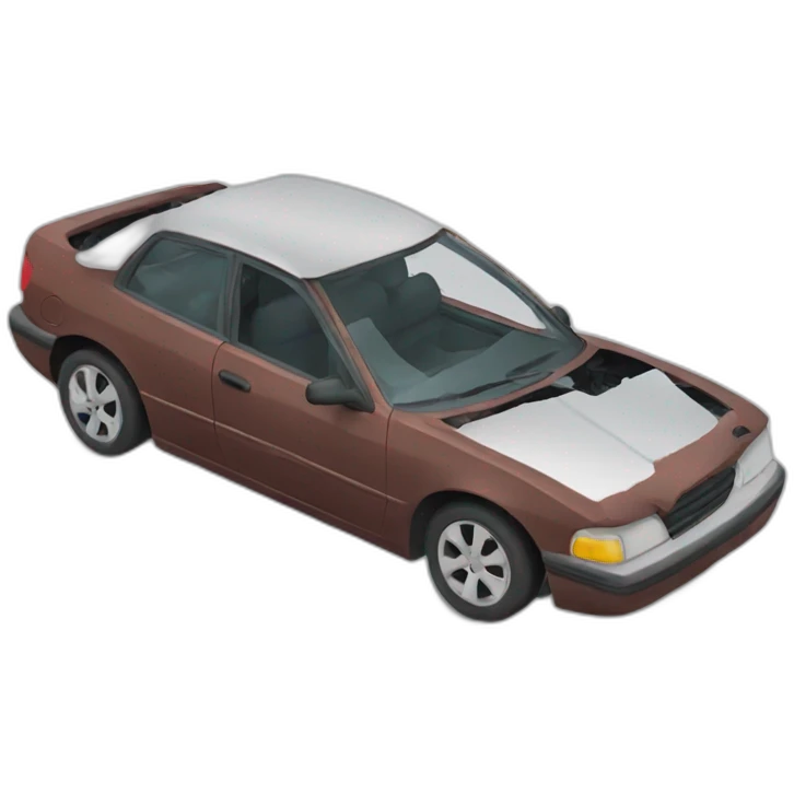 Broken car emoji
