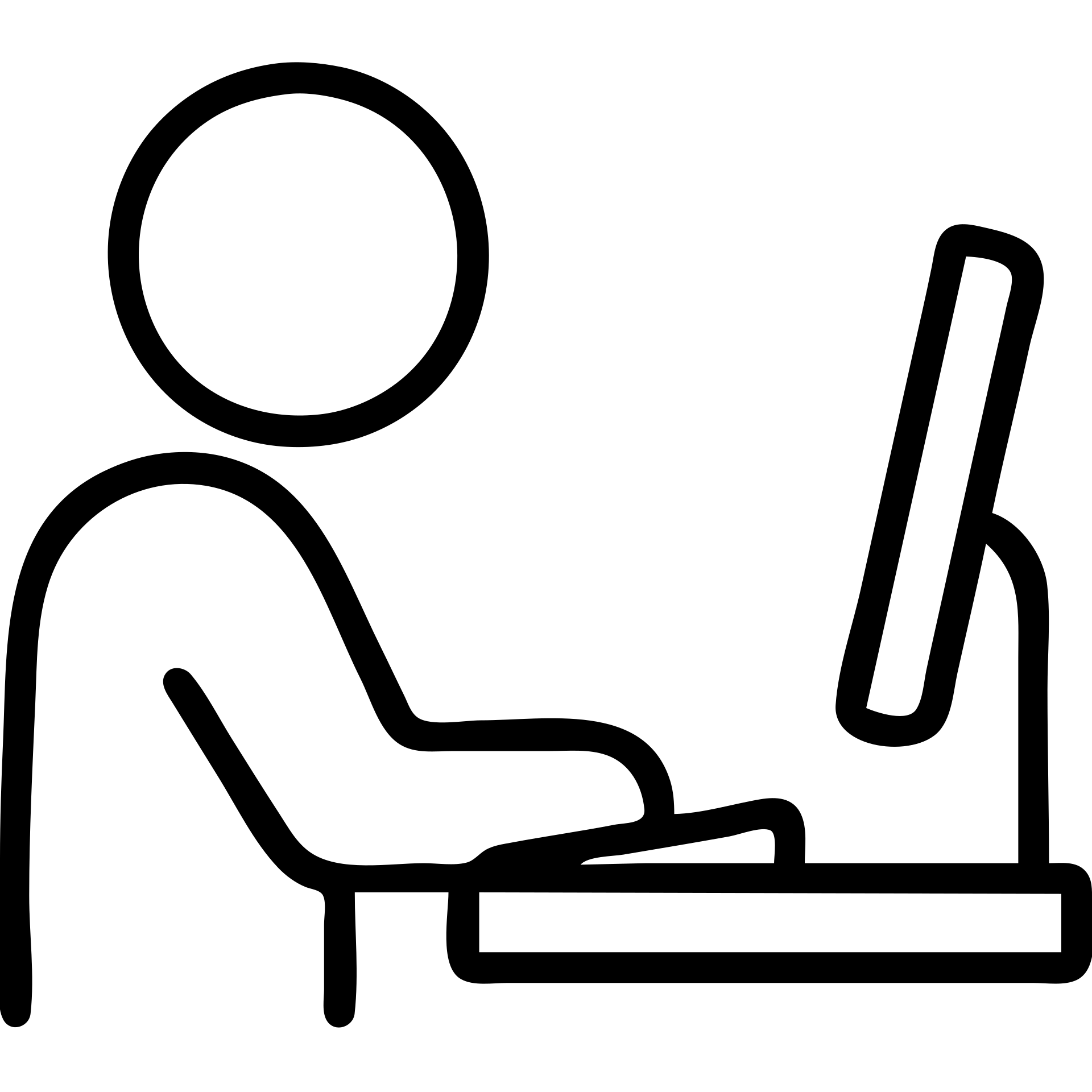 outlined icon of a person working at a computer, no fill emoji