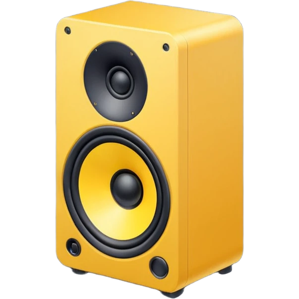 mac os icon yellow audio speaker forbidden mute isometric emoji