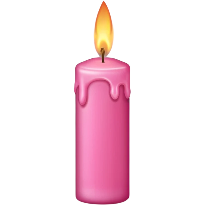 pink candle emoji